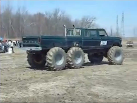 Classic YouTube: Another Candidate For The Ultimate Camper Truck – This Tractor-Tired 6×6 Ford!