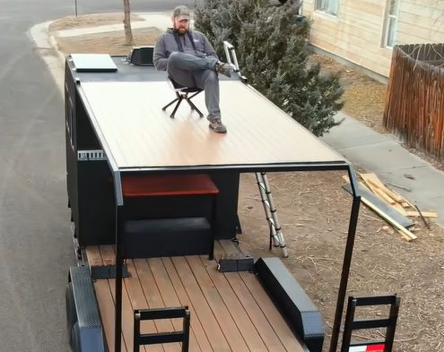 The Crawler Hauler Project Is Getting All Kinds Of Updates! Second Story Deck, Covered Porch, Fire Pit, And More!